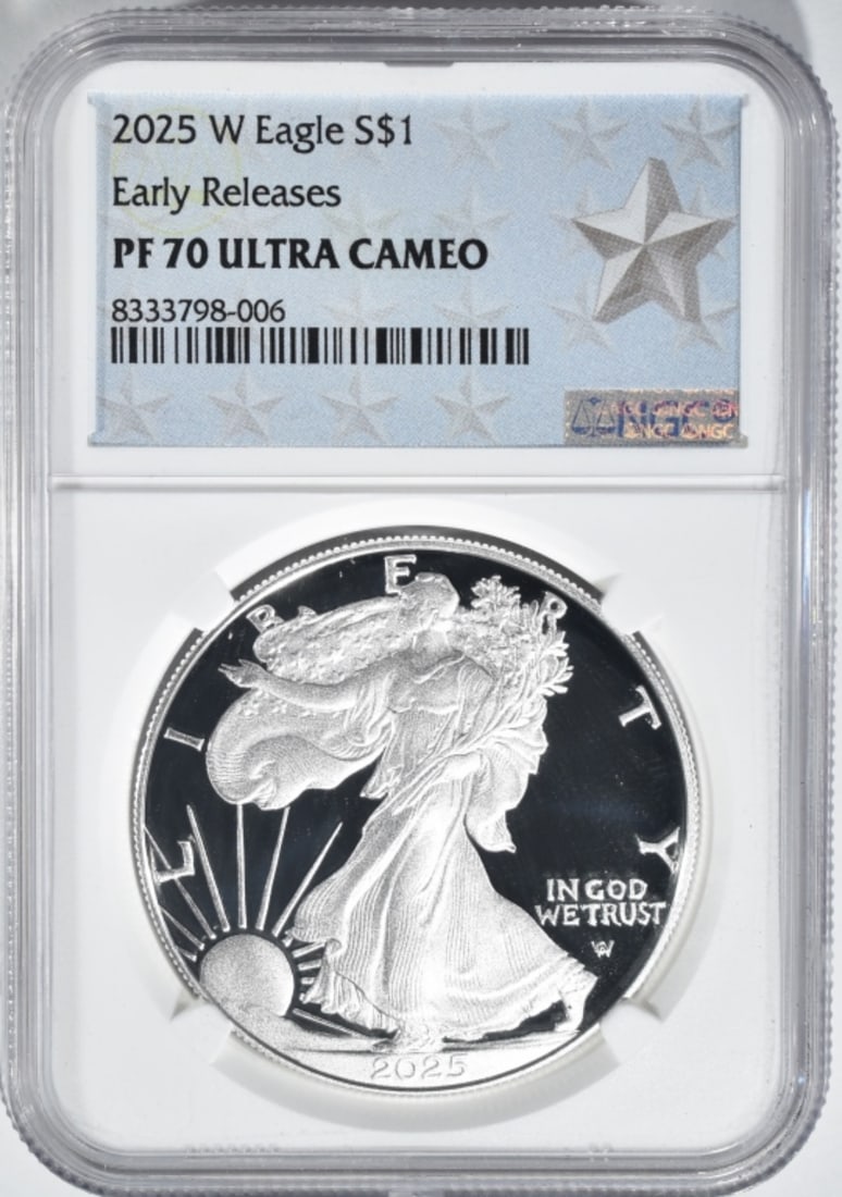 2025-W Am. Silver Eagle, NGC PR-70 Ultra Cameo (1 of 2)