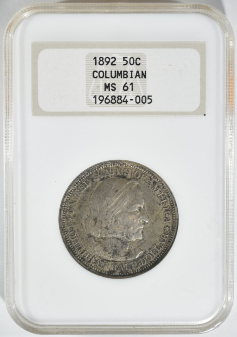 1892 Columbian Expo Commem Half, NGC MS-61: Bid live now!