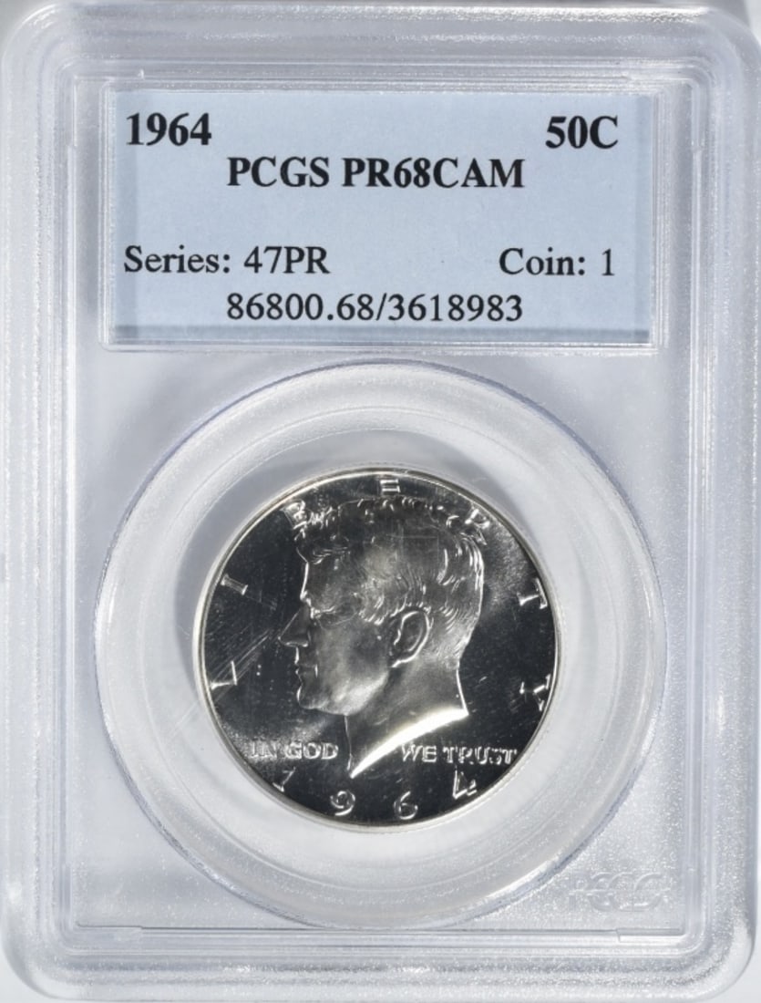 1964 Kennedy Half, PCGS PR-68 CAM (1 of 2)