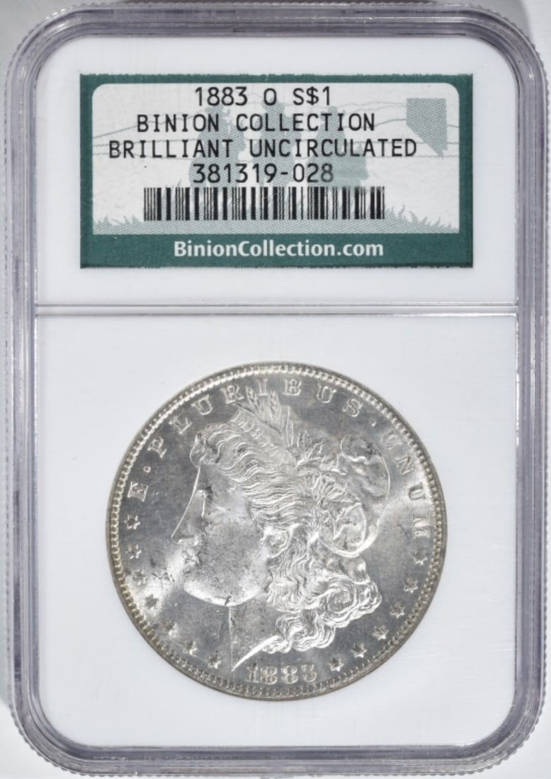 1883-O Morgan Dollar, NGC BU: Binion Collection