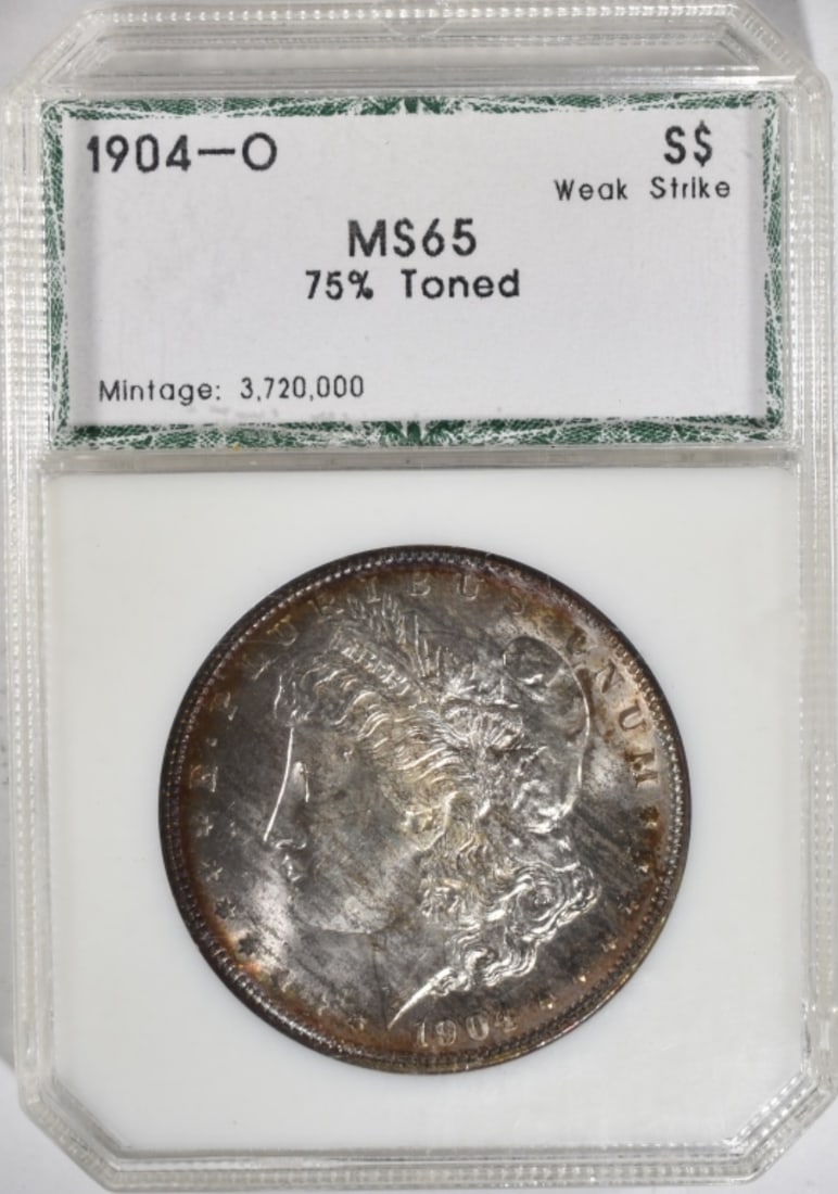 1904-O Morgan Dollar, PCI MS-65: Bid with Vintage Auctions!