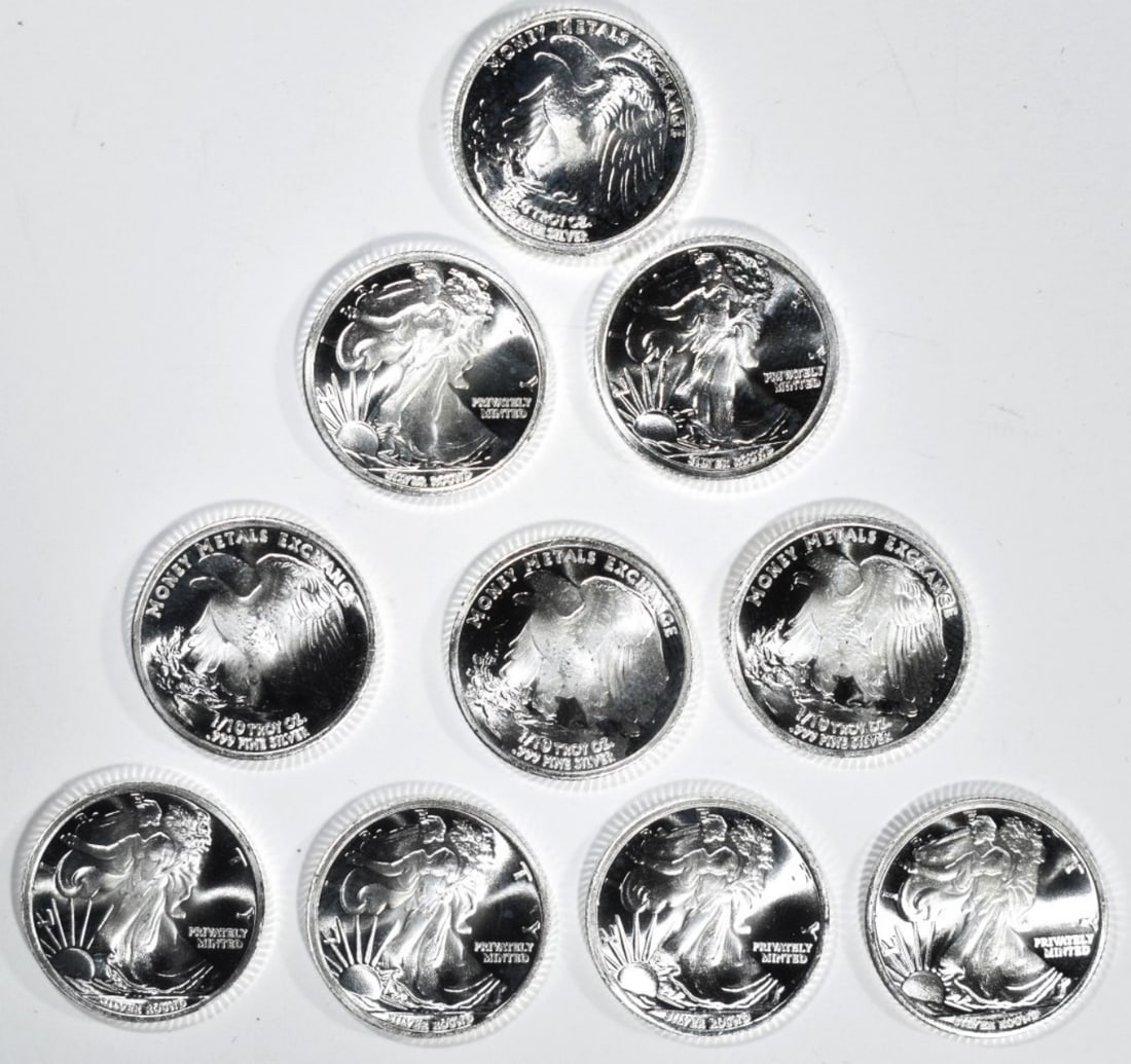 (10) 1/10oz Silver Eagles: Top-rated online Auction House.