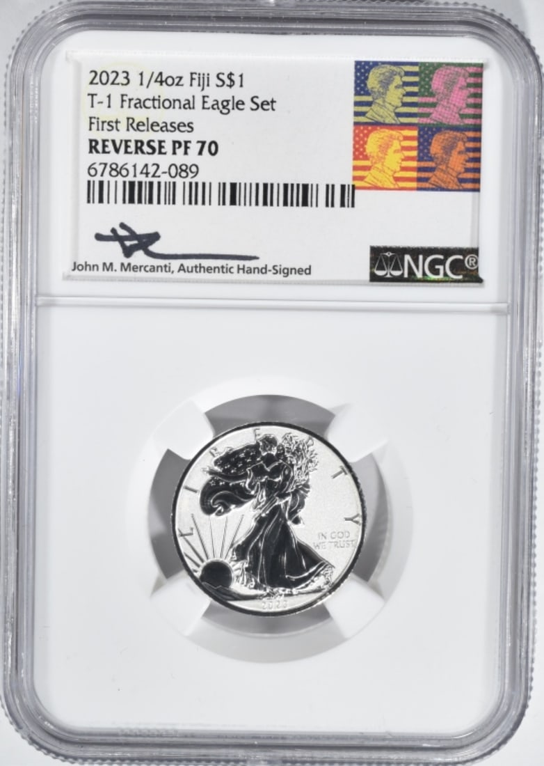 2023 1/4oz T-1 Fractional Silver Eagle, NGC Rev PF: First Releases