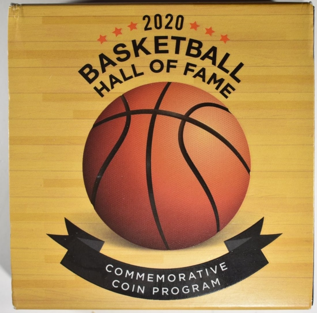 2020 Silver Basketball HOF in Orig. Box: Bid live now!