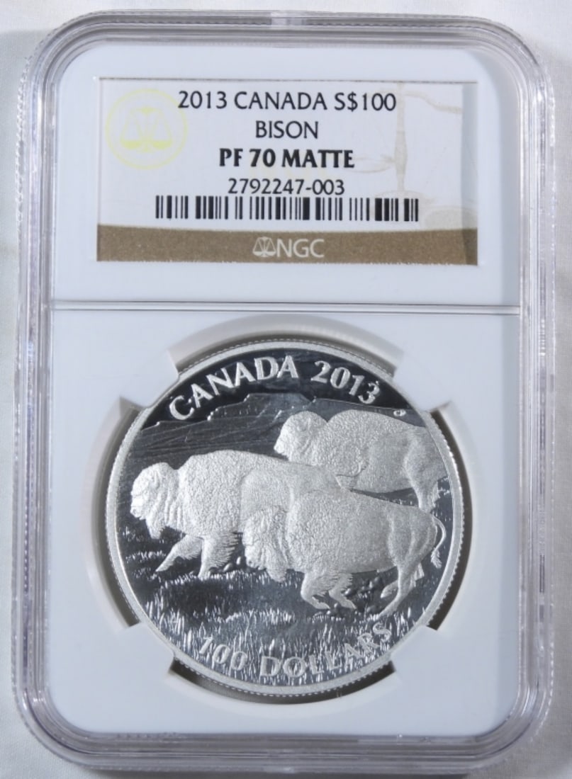 2013 Canada Bison, NGC PF-70 Matte: bid with us