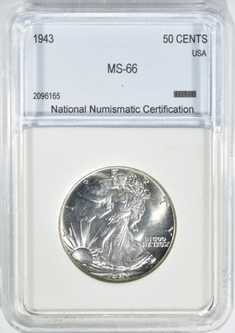 1943 Walking Liberty Half, NNC MS-66: Your #1 shop for all things collectible.