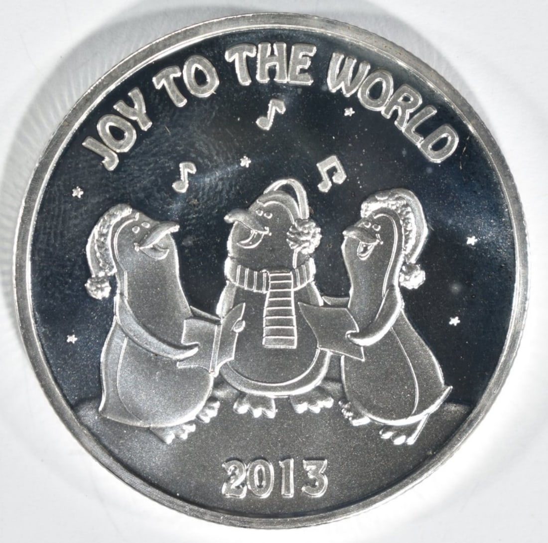 2013 Joy to the World 1oz Silver Round: Bid with Vintage Auctions!