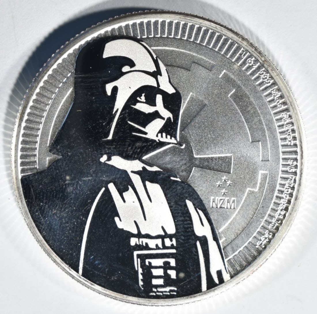 2017 Darth Vader 1oz Silver Round: Follow us on Facebook, Instagram, X, and TikTok.
