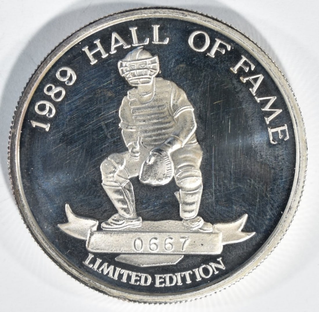 1oz 1989 Baseball HOF- Johnny Bench: Bid live now!