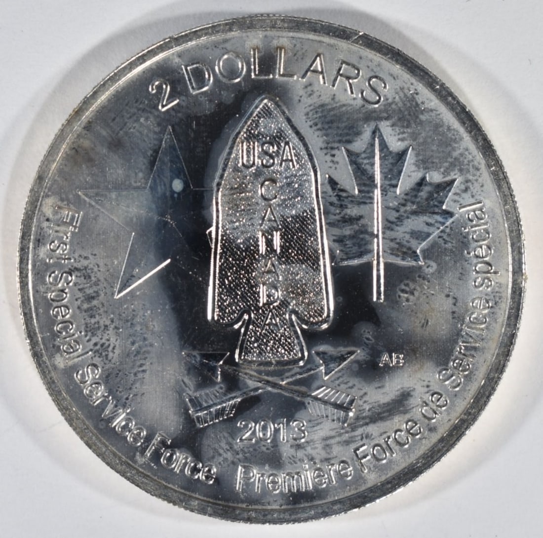 3/4oz Silver Canada First Special Service Force: Bid live now!