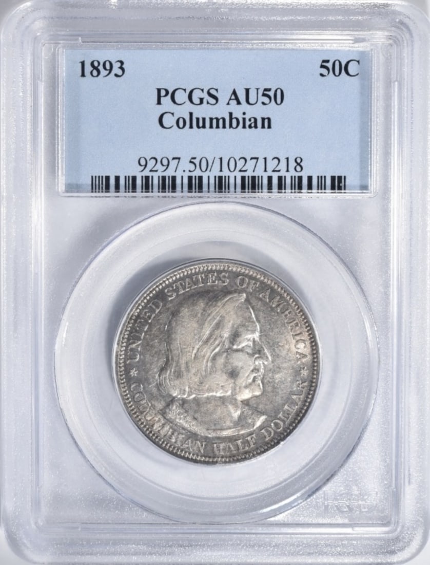 1893 Columbian Expo Half, PCGS AU -50: Your #1 shop for all things collectible.