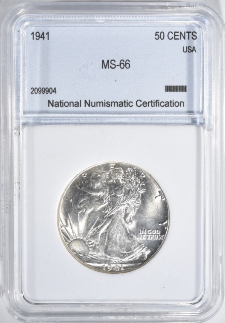 1941 Walking Liberty Half, NNC MS-66: Top-rated online Auction House.