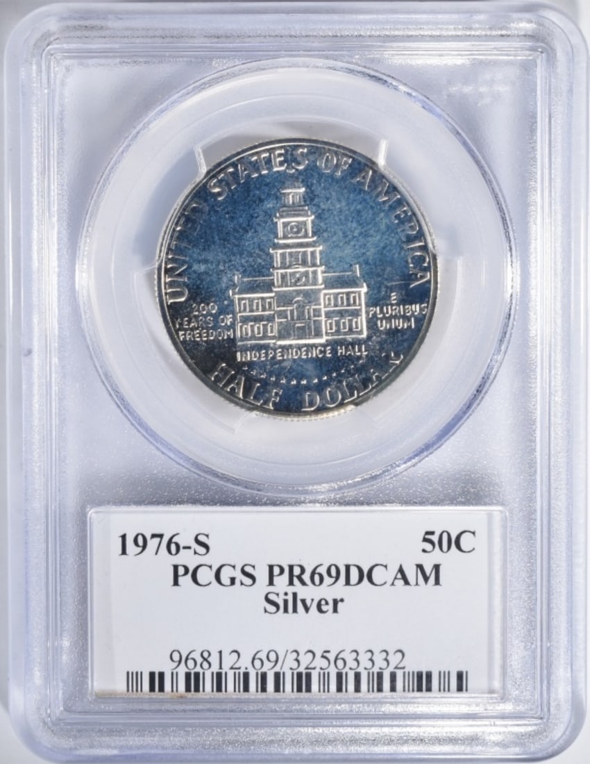 1976-S Silver Kennedy, PCGS PR-69 DCAM: First day of issue.