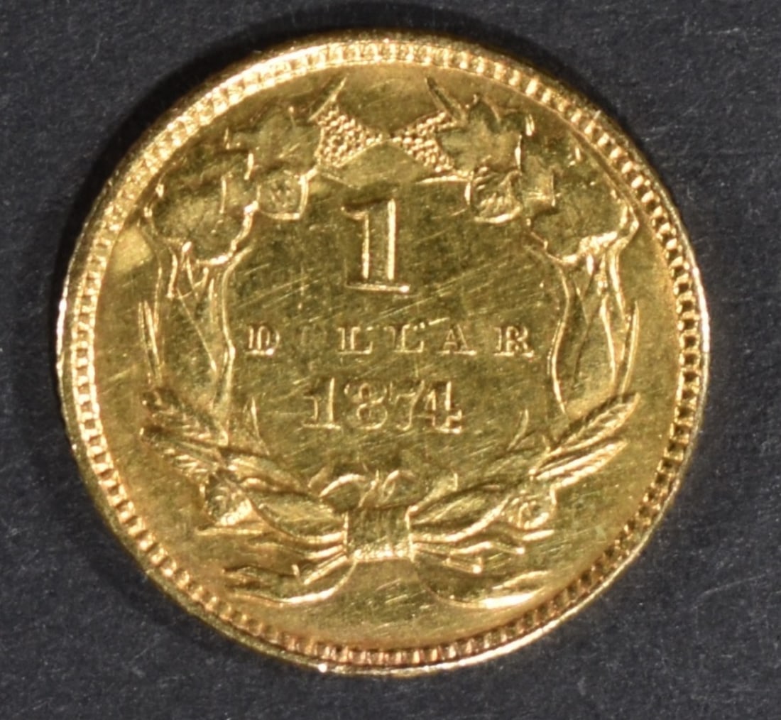 1875 $1 Gold - 2