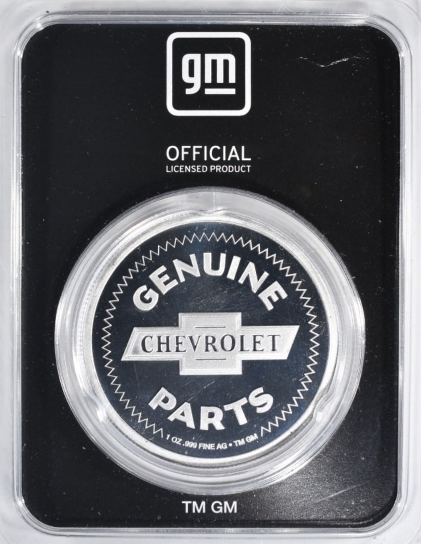 1oz Chevrolet Silver Round - 2