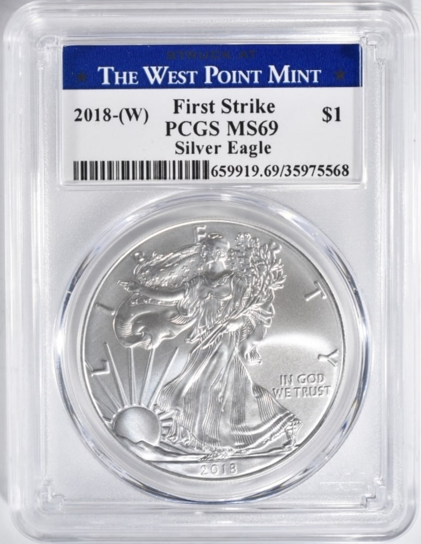 2018-(W) Am. Silver Eagle, PCGS MS-69 (1 of 2)