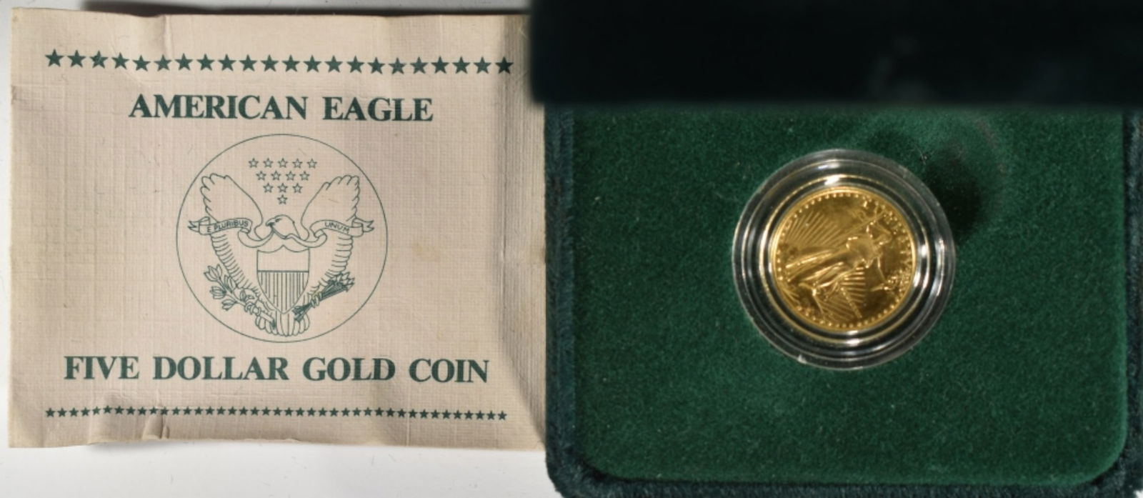 1989 1/10th oz Gold Eagle in Box with COA (1 of 1)