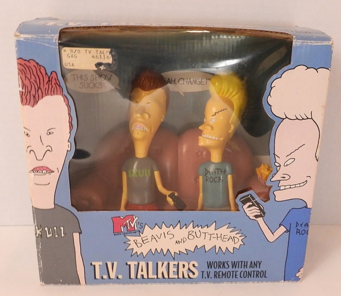 MTV'S BEAVIS & BUTT-HEAD T.V. Talkers: Is untested to work. Comes with its original box.