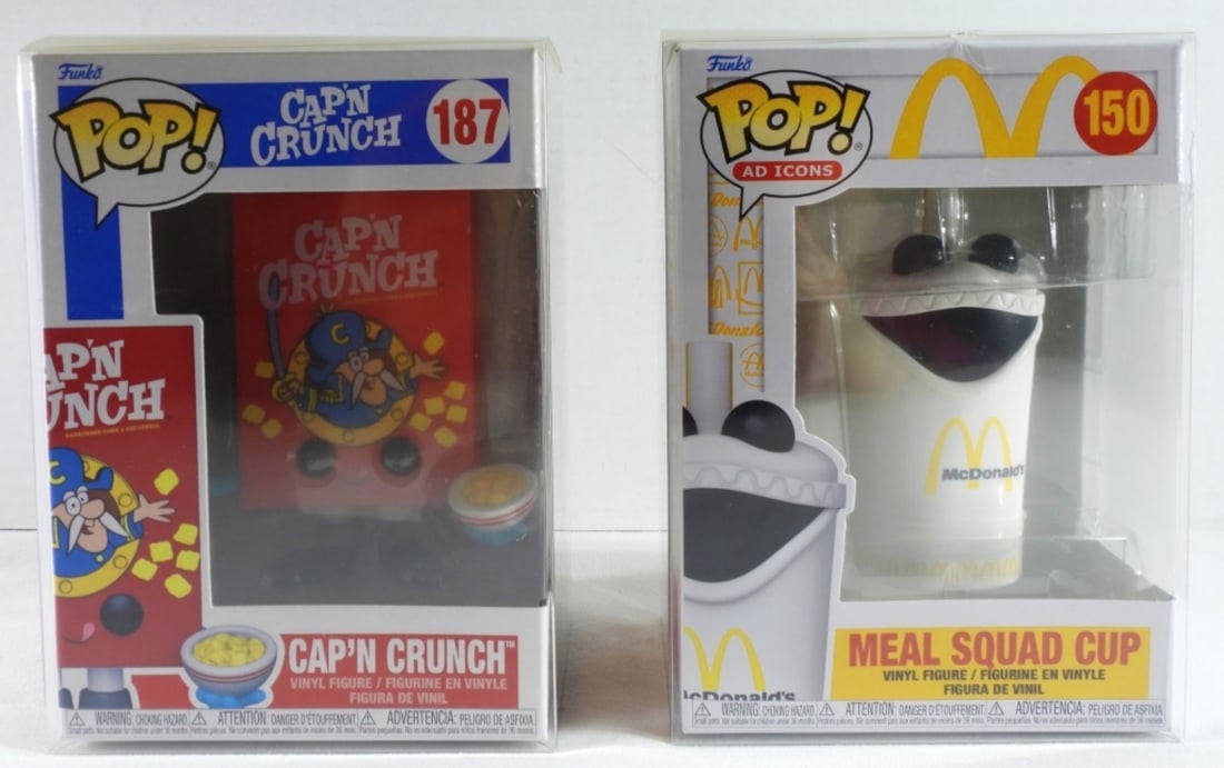 Funk Pop Icons: Meal Squad Cup & Cap'N Crunch. Both still in boxes, boxes are in good condition.
