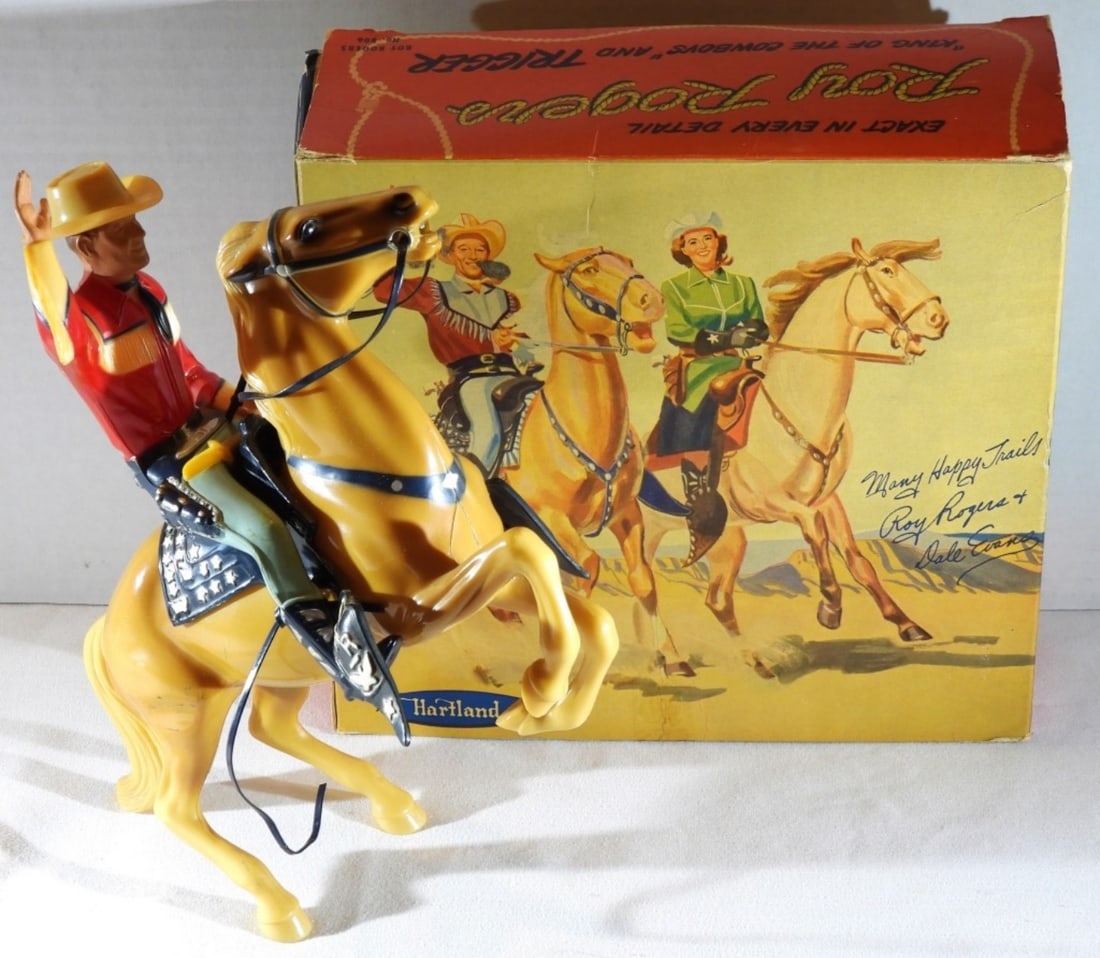 Hartland Roy Rogers & "Trigger": Box is worn, fair condition. All pieces are in the box