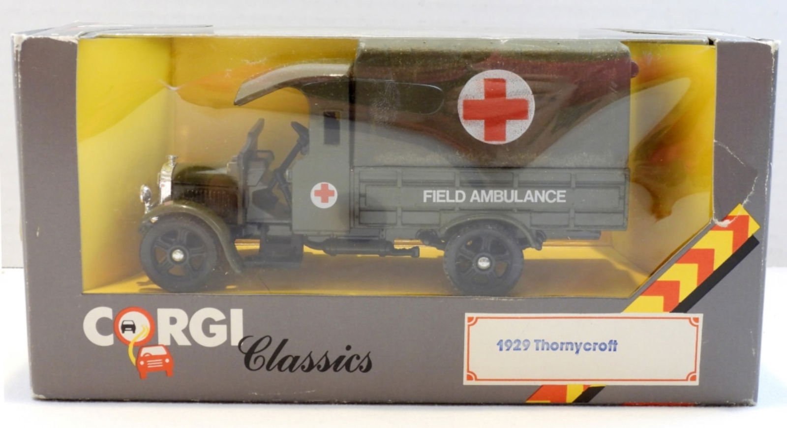 1929 Thornycroft Corgi Classic Truck: Still in box, gox is in fair condition.