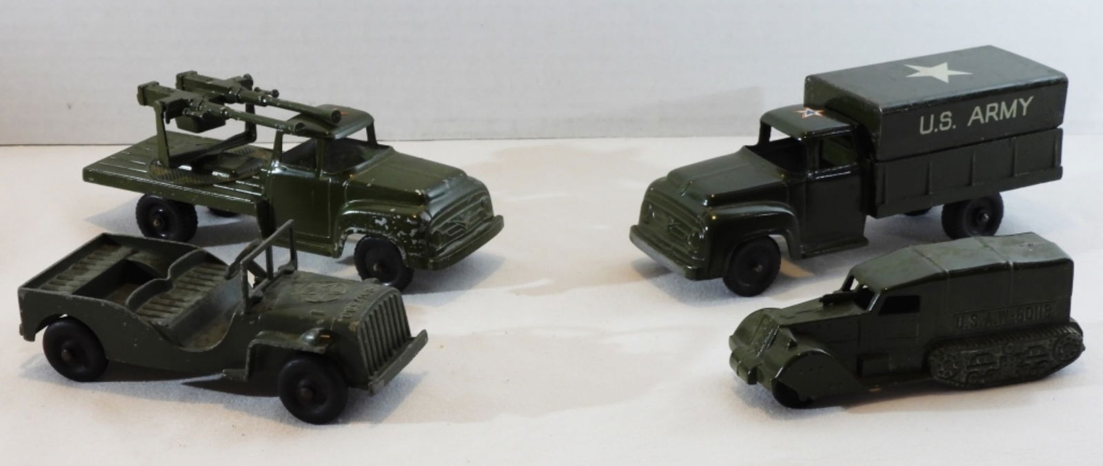 Tootsie Toys Military Trucks: All in good condition