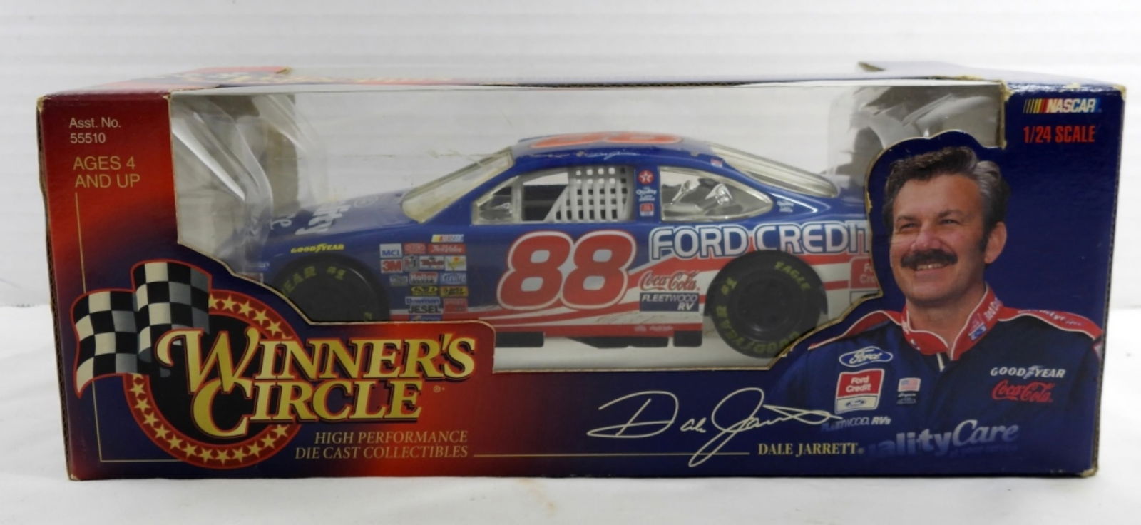 DALE JARRETT NASCAR #88 QUALITY CARE: IN ORIGINAL PACKAGE 8" LONG