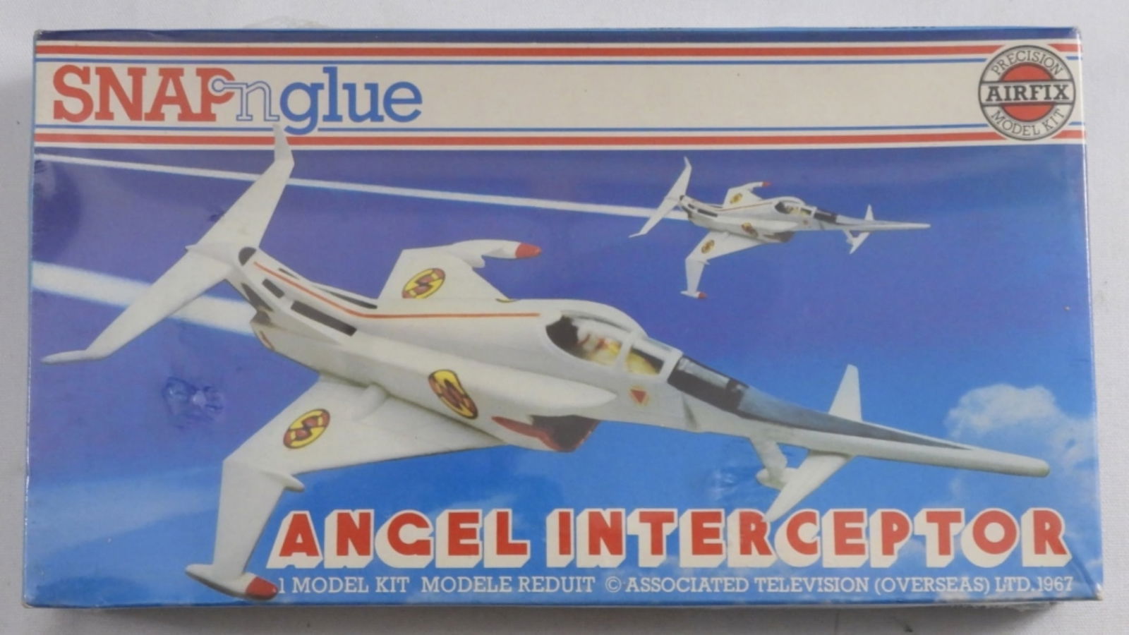 Airfix Sealed Model Kit Angel Interceptor: Snap-n-glue, made in France, sealed box