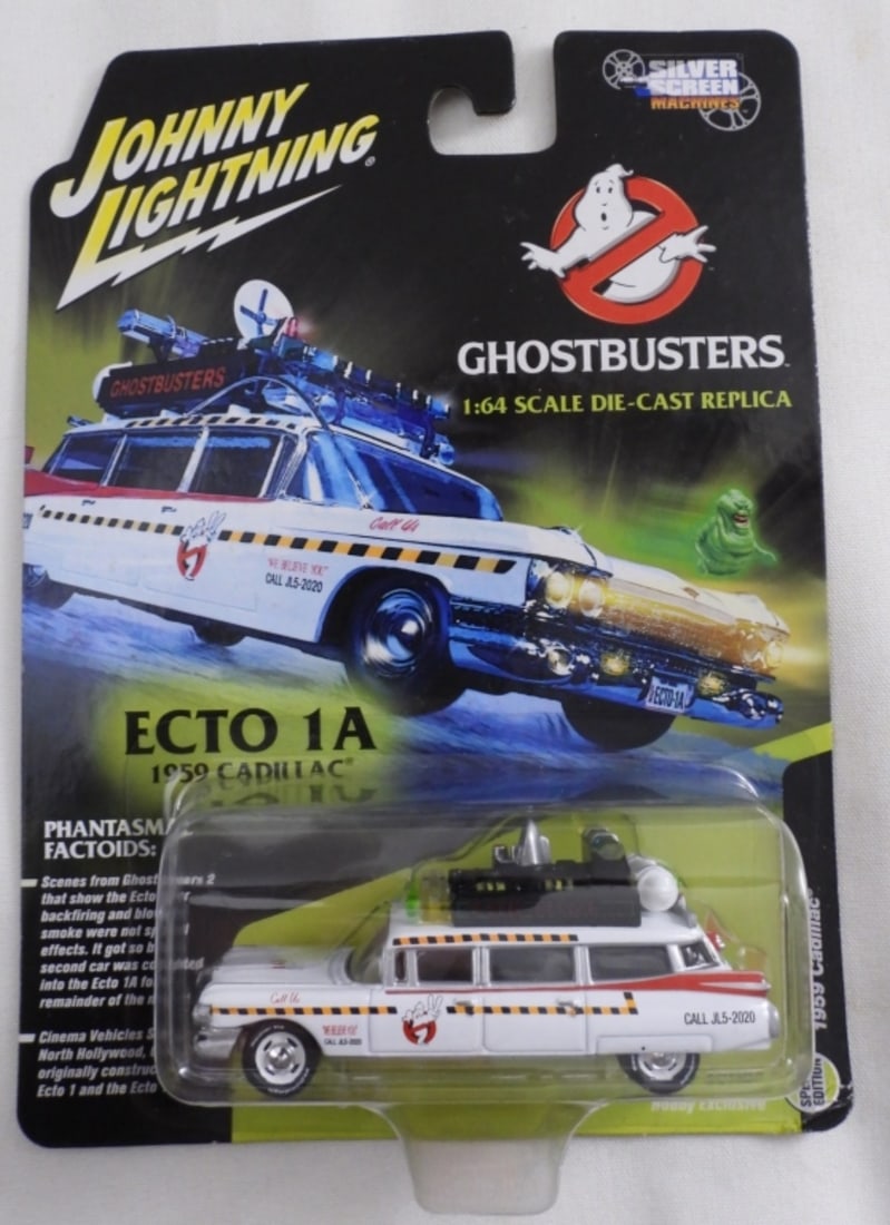 Johny Lightning ECTO 1A 1959 Cadillac: Ghostbusters! Like new in original package!