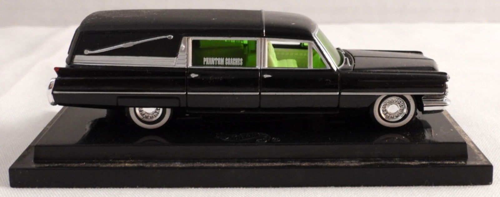 Phantom Coaches Hot Wheels Hearse: In a hard collectors case.