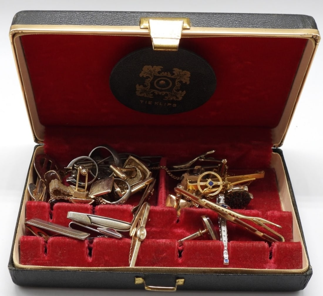 Tie Clips and Cuff Links Jewelry Box: With a Few Surprises