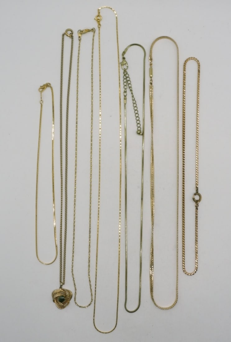 (7) Gold-Tone Necklaces (1 of 1)
