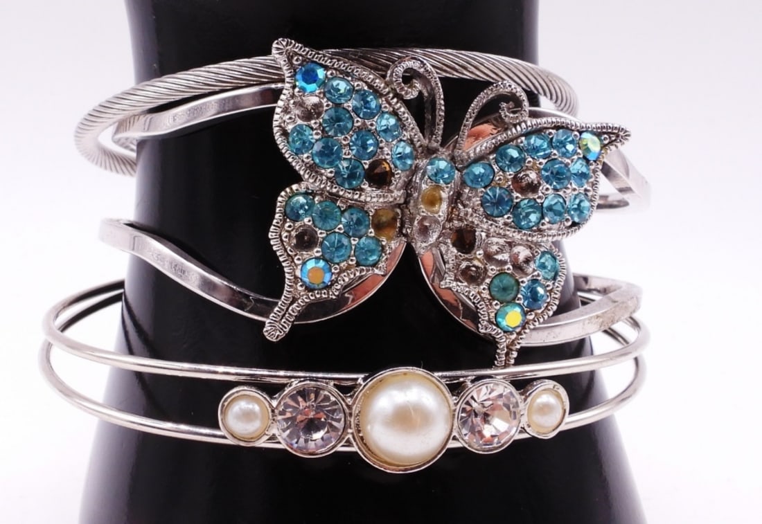 (3) Bangle Bracelets - 2