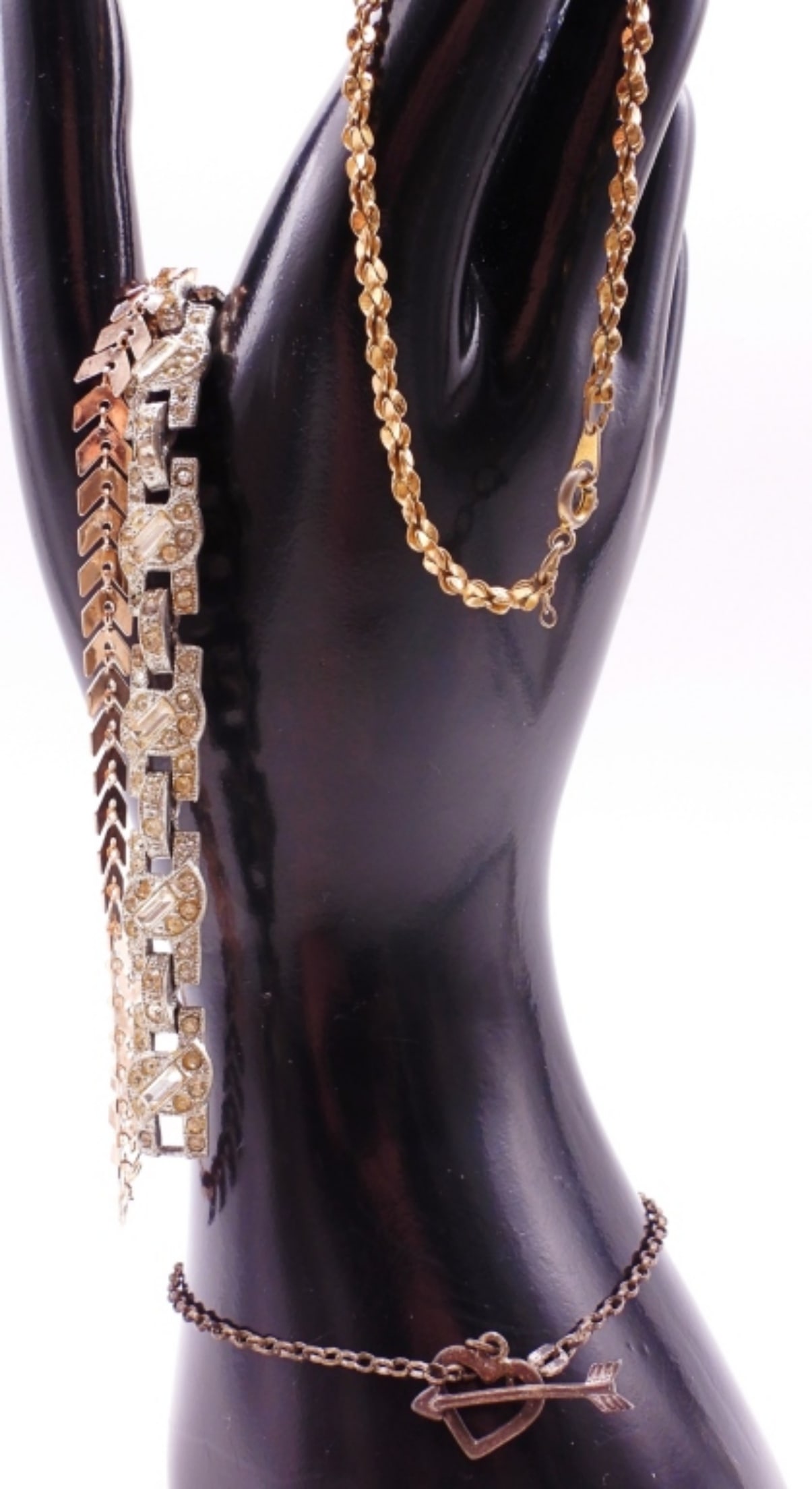 (4) Small Chain Bracelets - 2