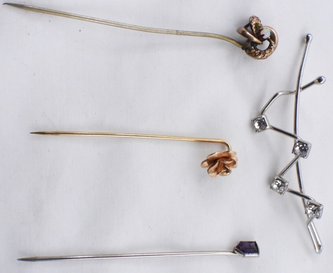 (4) Scarf Pins: Beautiful scarf pins