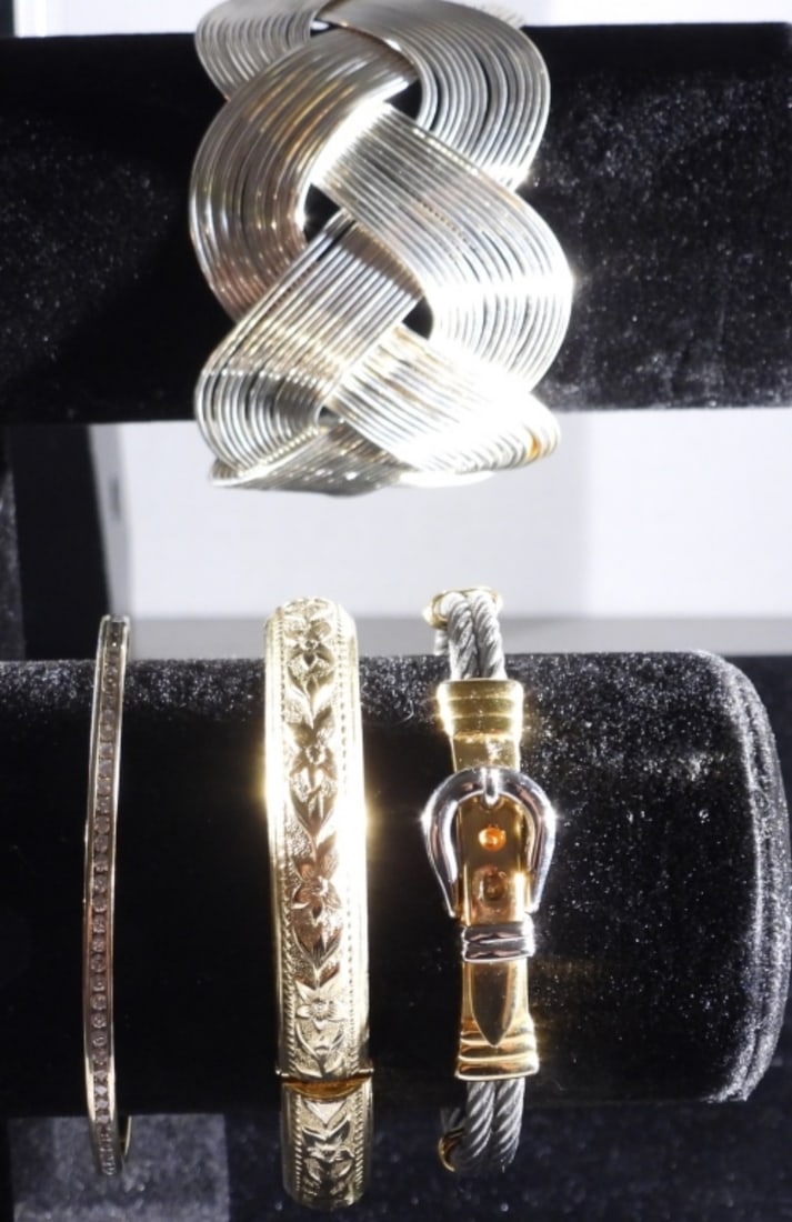 (8) Bangle & Chunky Bracelets - 3