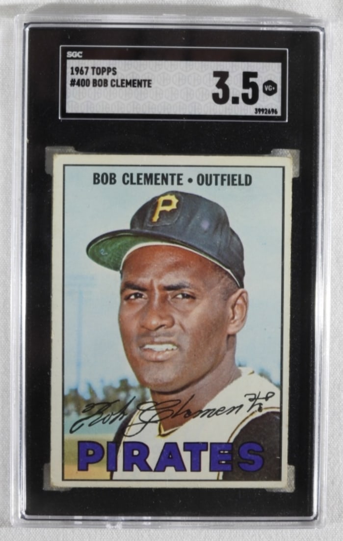 SGC 1967 TOPPS #400 Bob Clemente 3.5 VG+ (1 of 2)