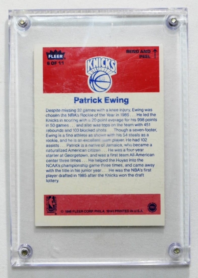 Patrick Ewing Fleer #6 - 2