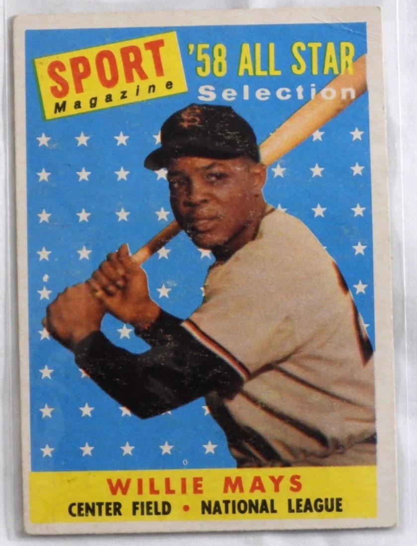 1958 All-Star Willie Mays TOPPS #486: Bid Vintage!