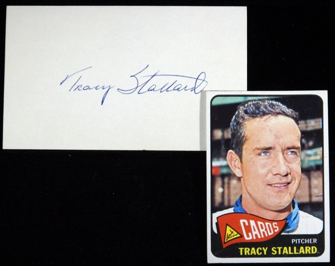 Tracy Stallard Card & Autographed: No Verified COA