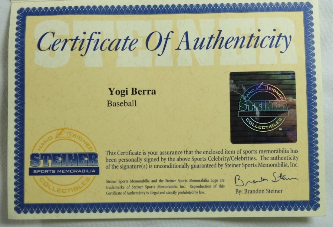 Yogi Berra Signed Baseball - 2