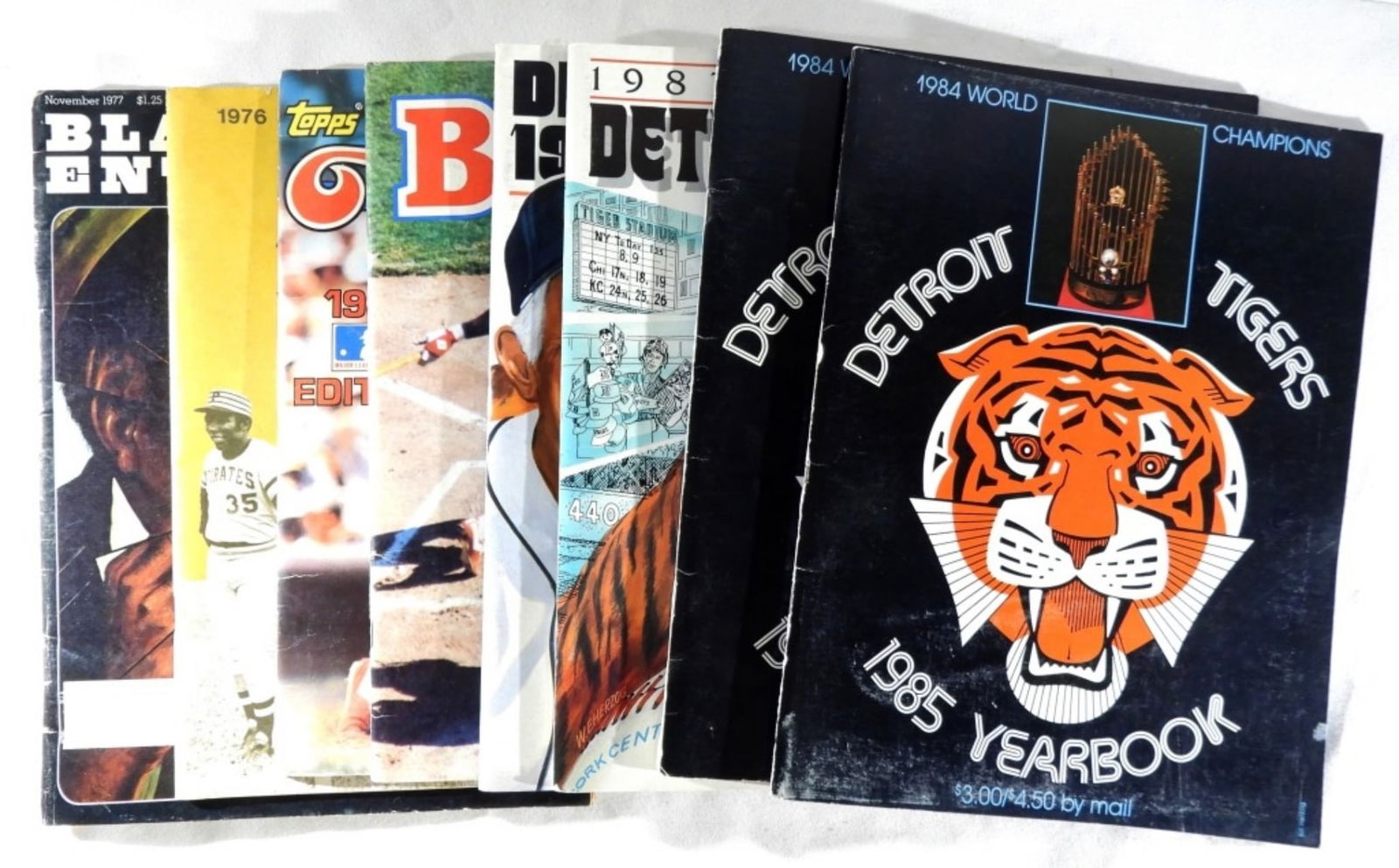 (8) Sports Magazines & Yearbooks: Yearbooks from the Detroit Tigers