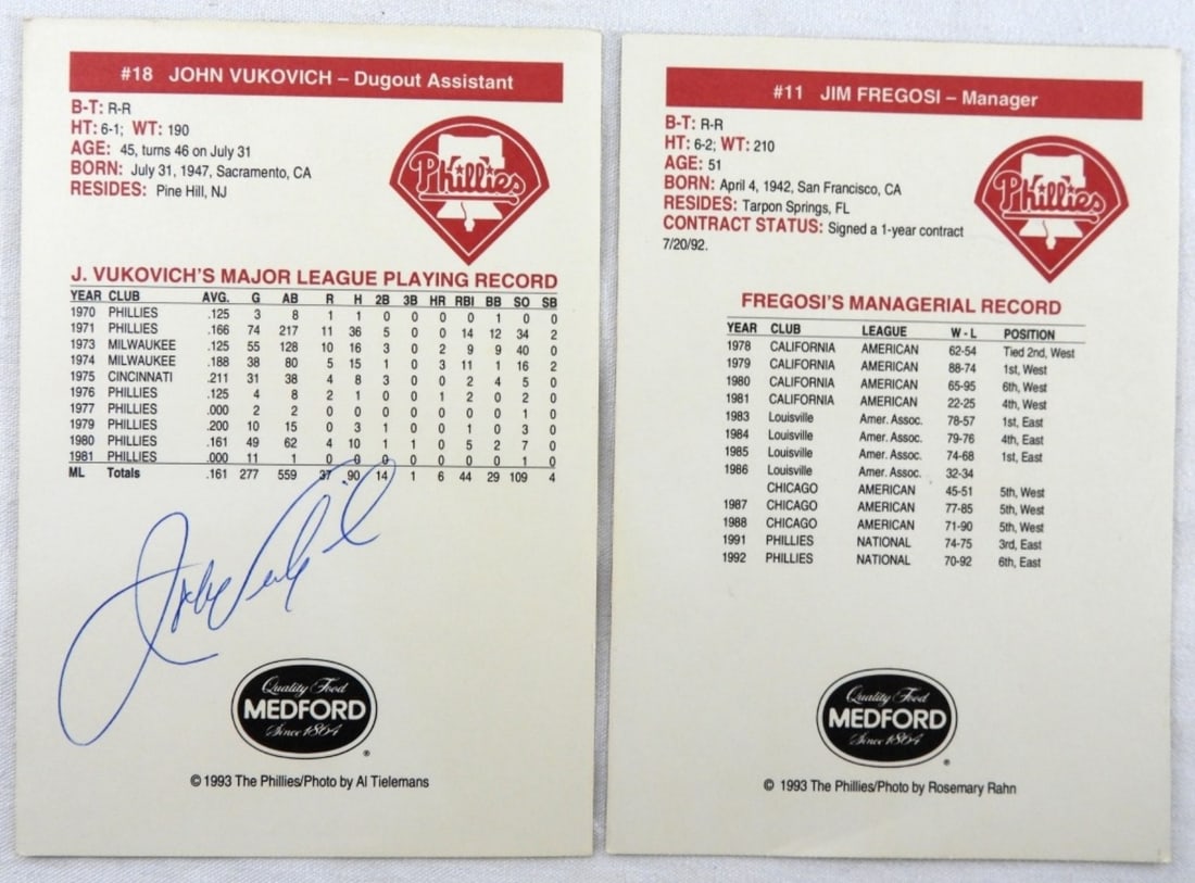 (2) Autographed 5X7s - 2