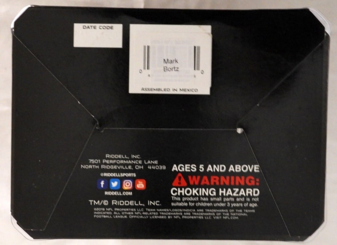 Signed Mini Helmet Mark Bortz - 6