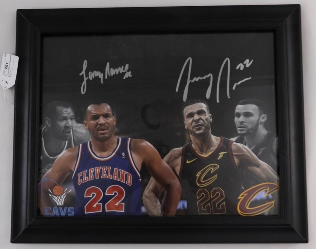 Chris Mills and Lamar Stevens Photo: NO COA Large autographed picture of both players in a large frame. On the back of the frame there is a 5X7 picture of Lamar Stevens signing the picture