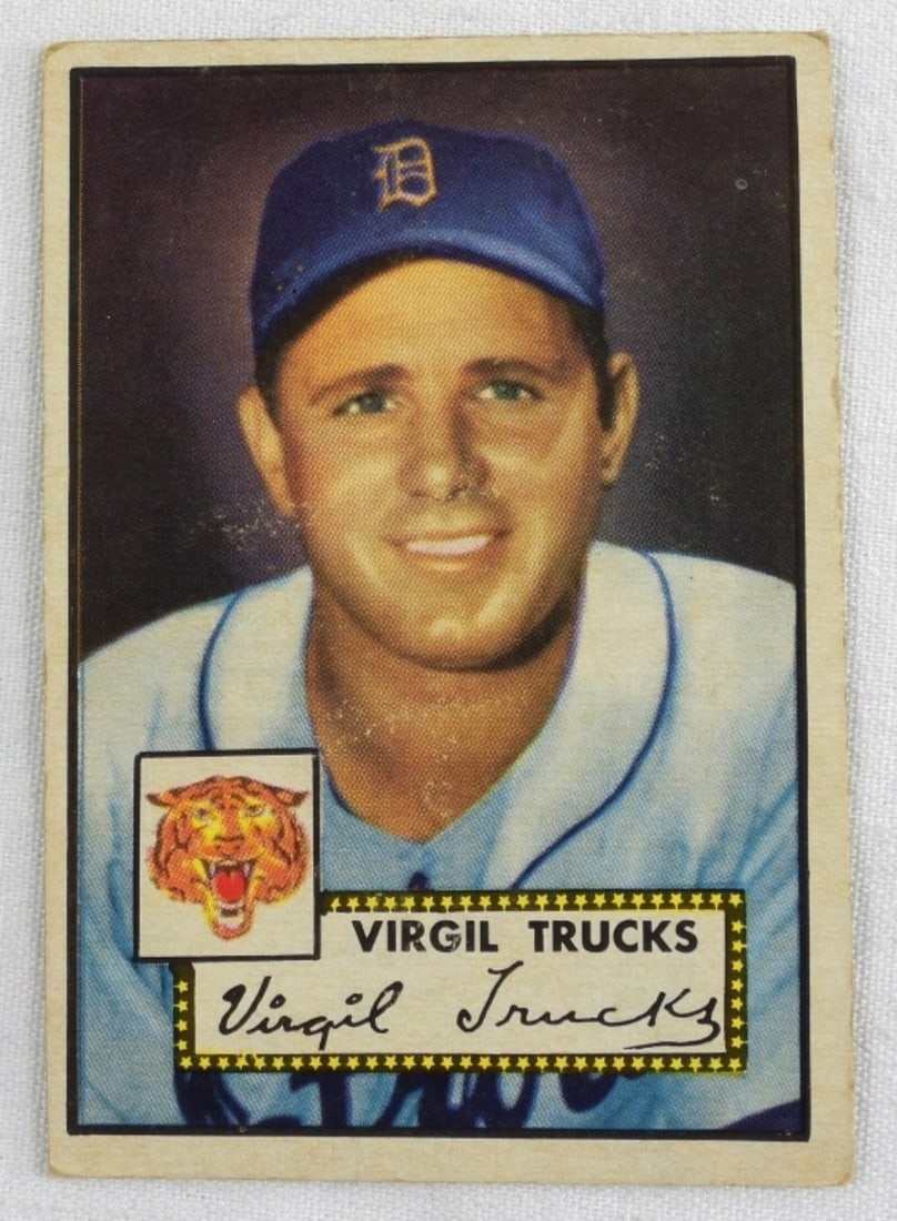 Virgil Trucks TOPPS #262 Card: No creasing, corners are rounded. Good condition