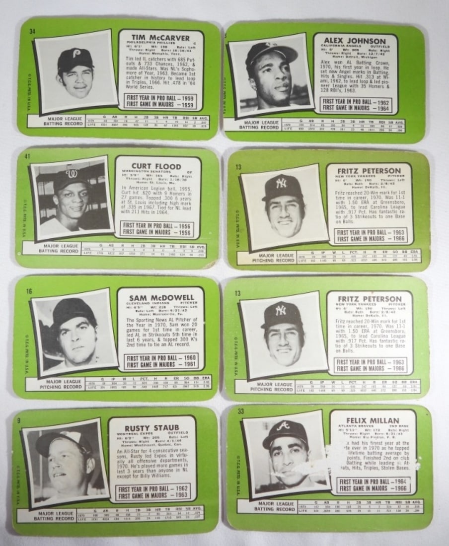 (8) 1971 Super Cards - 2