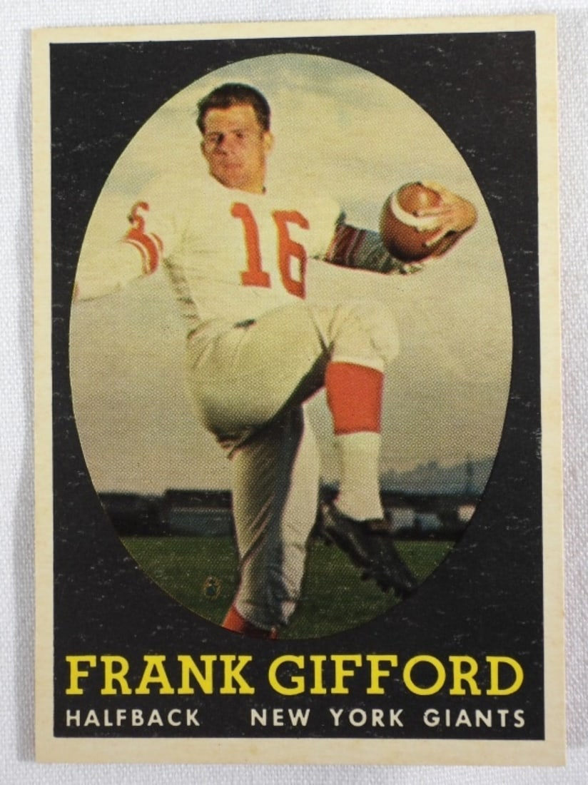 Frank Gifford TOPPS #73 VG: Crisp corners and clear color