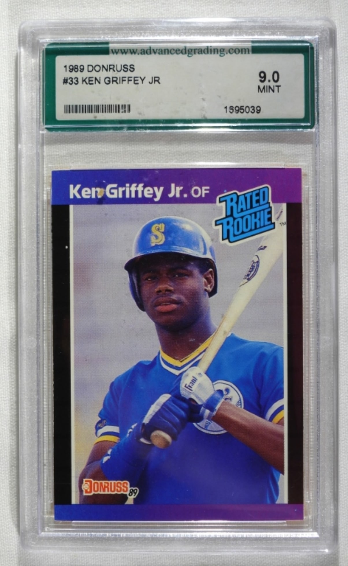 Graded Ken Griffey Jr. Rated Rookie Card #33 (1 of 2)