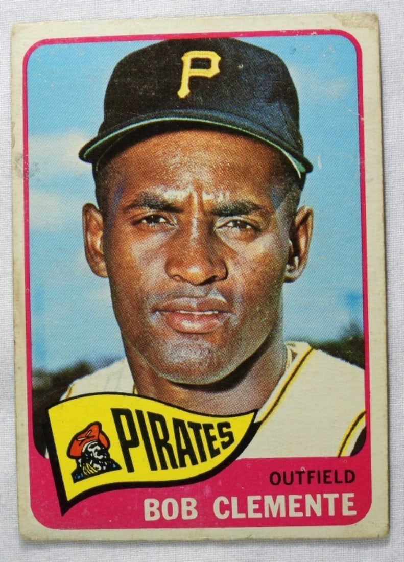 Bob Clemente TOPPS #160: In fair condition, corners are rounded but no creasing.